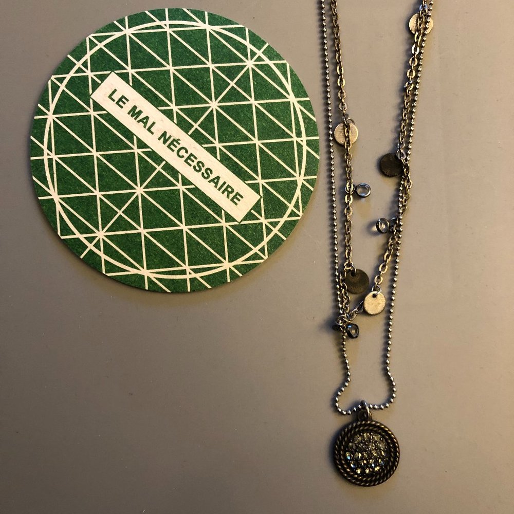 🦋 3/$25 Two-Strand Necklace with Pendant